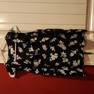 Loft blouse blk &white